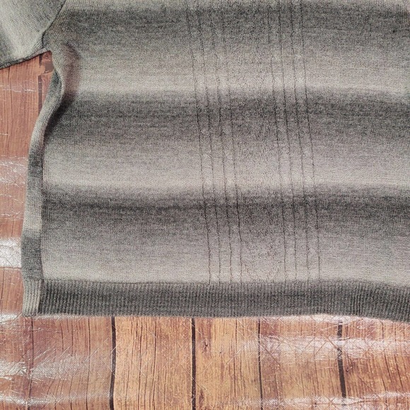 Alfred Dunner Womens Sweater Gray PS Petite Crew Neck Long Sleeve Ombre Striped - Picture 6 of 8